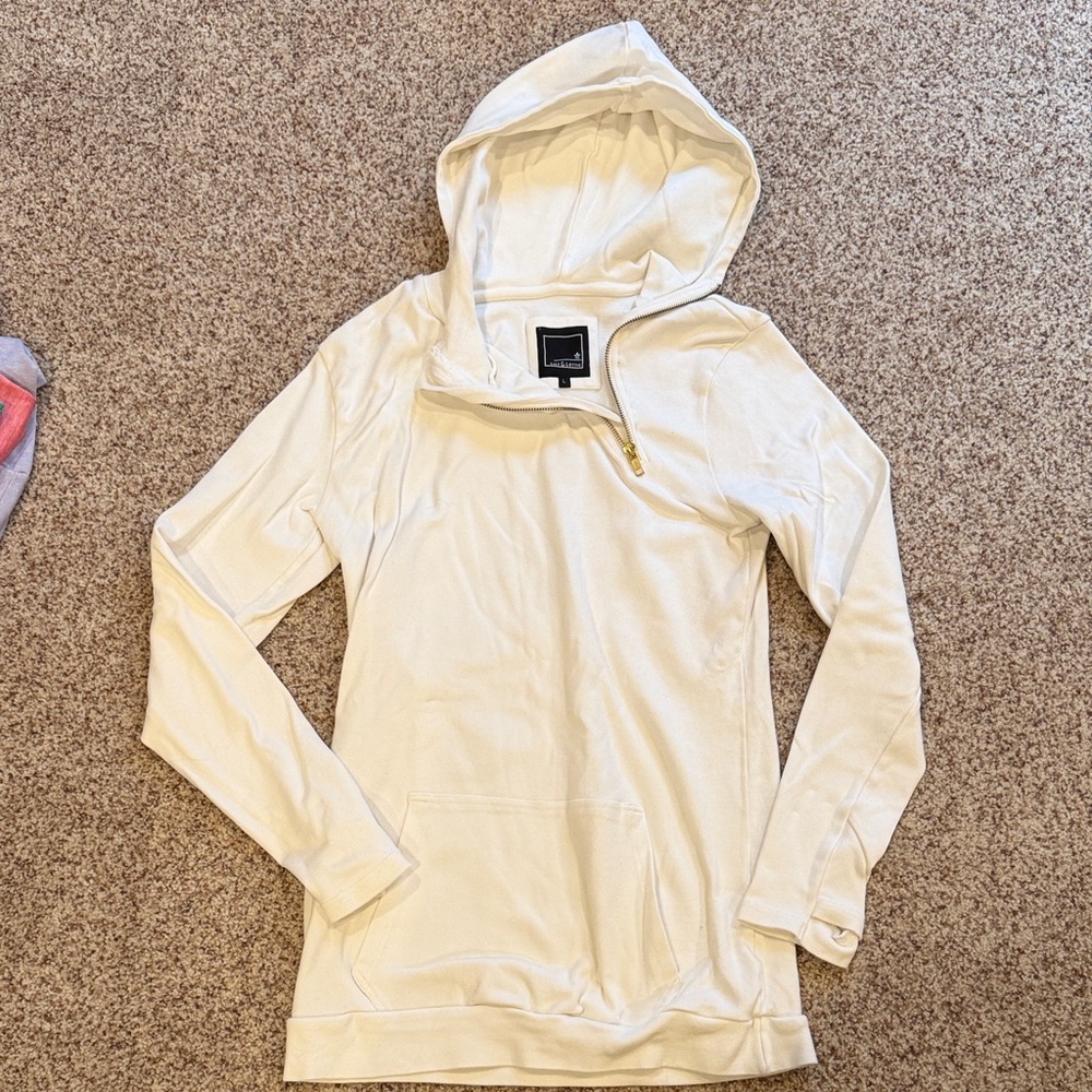 Women's Off White Hoodie Top
